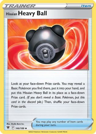 Hisuian Heavy Ball (146/189) [SWSH: Astral Radiance] Pokemon Single Pokémon