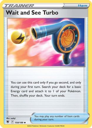 Wait and See Turbo (158/189) [SWSH: Astral Radiance] Pokemon Single Pokémon