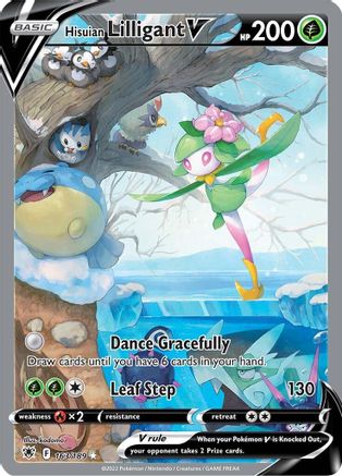 Hisuian Lilligant V (Alternate Full Art) (163/189) Holofoil [SWSH: Astral Radiance] Pokemon Single Pokémon