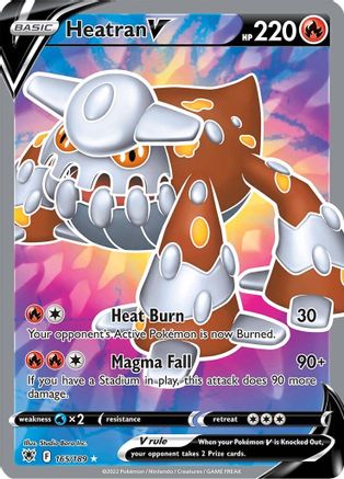 Heatran V (Full Art) (165/189) Holofoil [SWSH: Astral Radiance] Pokemon Single Pokémon