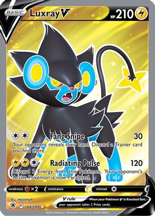 Luxray V (Full Art) (168/189) Holofoil [SWSH: Astral Radiance] Pokemon Single Pokémon
