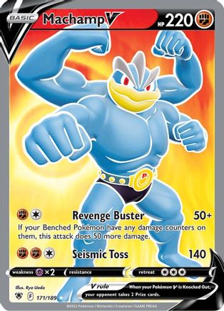 Machamp V (Full Art) (171/189) Holofoil [SWSH: Astral Radiance] Pokemon Single Pokémon