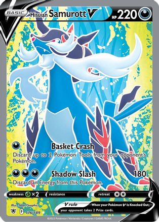 Hisuian Samurott V (Full Art) (176/189) Holofoil [SWSH: Astral Radiance] Pokemon Single Pokémon