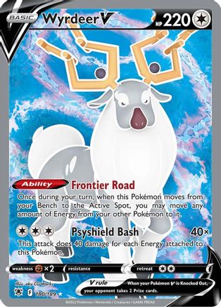 Wyrdeer V (Full Art) (180/189) Holofoil [SWSH: Astral Radiance] Pokemon Single Pokémon