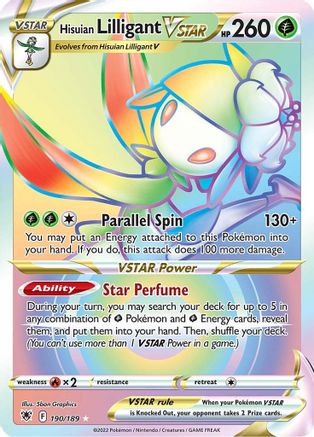 Hisuian Lilligant VSTAR (Secret) (190/189) Holofoil [SWSH: Astral Radiance] Pokemon Single Pokémon