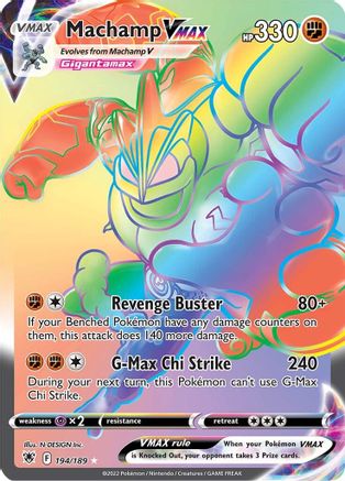 Machamp VMAX (Secret) (194/189) Holofoil [SWSH: Astral Radiance] Pokemon Single Pokémon