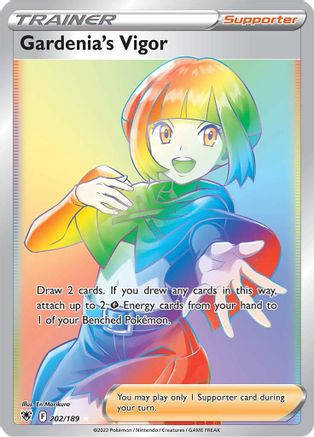 Gardenia's Vigor (Secret) (202/189) Holofoil [SWSH: Astral Radiance] Pokemon Single Pokémon