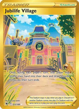 Jubilife Village (Secret) (212/189) Holofoil [SWSH: Astral Radiance] Pokemon Single Pokémon