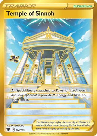 Temple of Sinnoh (Secret) (214/189) Holofoil [SWSH10 Astral Radiance] Pokemon Single Pokémon