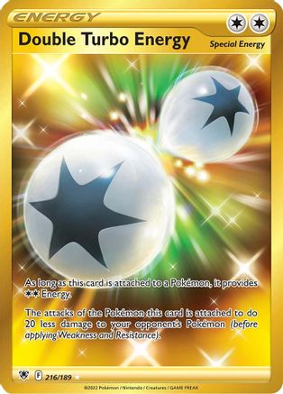 Double Turbo Energy (Secret) (216/189) Holofoil [SWSH: Astral Radiance] Pokemon Single Pokémon