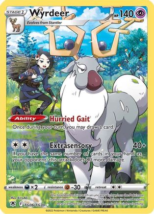Wyrdeer (TG06/30) Holofoil [SWSH: Astral Radiance Trainer Gallery] Pokemon Single Pokémon