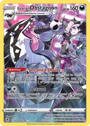 Galarian Obstagoon (TG10/30) Holofoil [SWSH: Astral Radiance Trainer Gallery] Pokemon Single Pokémon