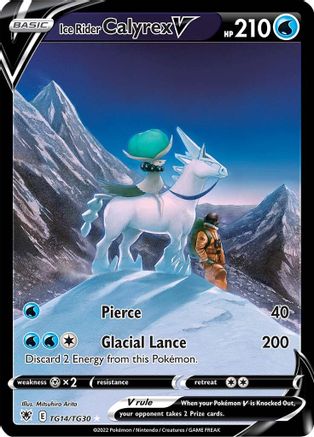 Ice Rider Calyrex V (TG14/30) Holofoil [SWSH: Astral Radiance Trainer Gallery] Pokemon Single Pokémon