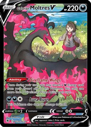 Galarian Moltres V (TG20/30) Holofoil [SWSH: Astral Radiance Trainer Gallery] Pokemon Single Pokémon