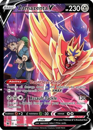 Zamazenta V (TG22/30) Holofoil [SWSH: Astral Radiance Trainer Gallery] Pokemon Single Pokémon