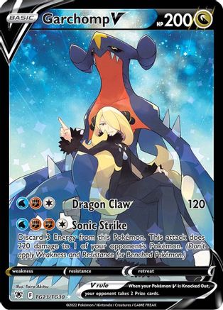 Garchomp V (TG23/30) Holofoil [SWSH: Astral Radiance Trainer Gallery] Pokemon Single Pokémon