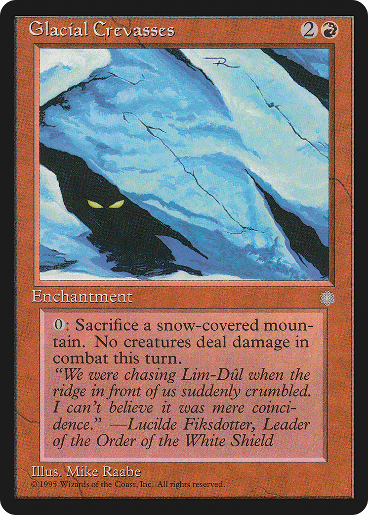 Glacial Crevasses (ICE-187) [Ice Age] MTG Single Wizards of the Coast