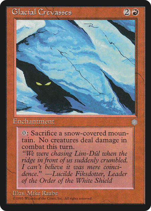 Glacial Crevasses (ICE-187) [Ice Age] MTG Single Wizards of the Coast