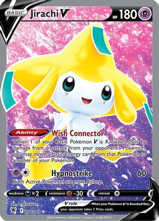 Jirachi V (Full Art) (170/189) Holofoil [SWSH: Astral Radiance] Pokemon Single Pokémon
