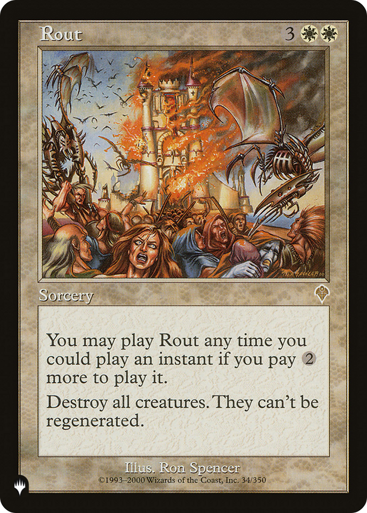 Rout (LIST-INV-34) [Mystery Booster] The List MTG Single Wizards of the Coast