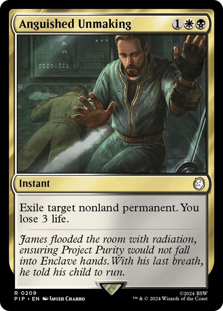 Anguished Unmaking (PIP-209) [Fallout] Foil MTG Single Wizards of the Coast
