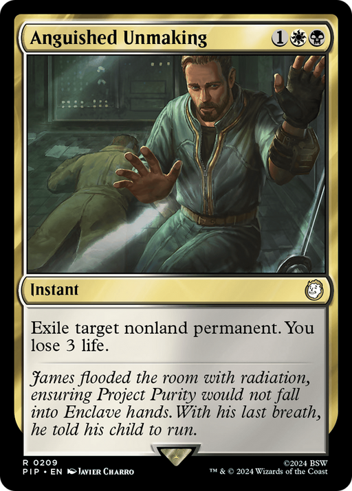 Anguished Unmaking (PIP-209) [Fallout] MTG Single Wizards of the Coast
