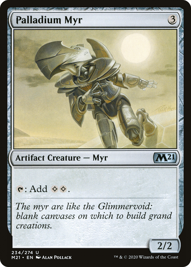 Palladium Myr (M21-234) [Core Set 2021] Foil MTG Single Wizards of the Coast