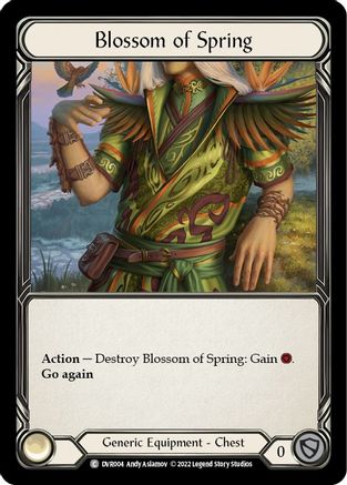 Blossom of Spring [DVR004] (Classic Battles: Rhinar vs Dorinthea)  Rainbow Foil Flesh And Blood Single Flesh And Blood   