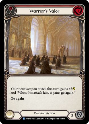 Warriors Valor [DVR011] (Classic Battles: Rhinar vs Dorinthea) Flesh And Blood Single Flesh And Blood   
