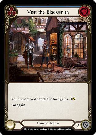 Visit the Blacksmith [DVR022] (Classic Battles: Rhinar vs Dorinthea) Flesh And Blood Single Flesh And Blood   