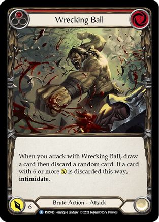 Wrecking Ball [RVD013] (Classic Battles: Rhinar vs Dorinthea) Flesh And Blood Single Flesh And Blood   