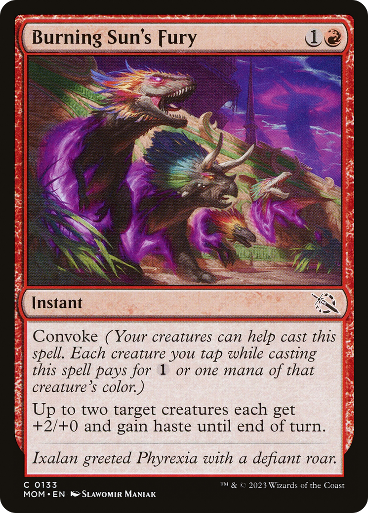 Burning Sun's Fury (MOM-133) [March of the Machine] MTG Single Wizards of the Coast