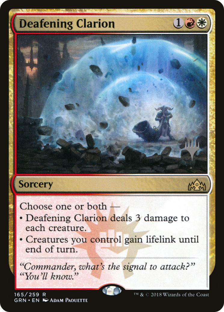 Deafening Clarion (PPTHB-165) [Guilds of Ravnica Promos] Foil MTG Single Wizards of the Coast