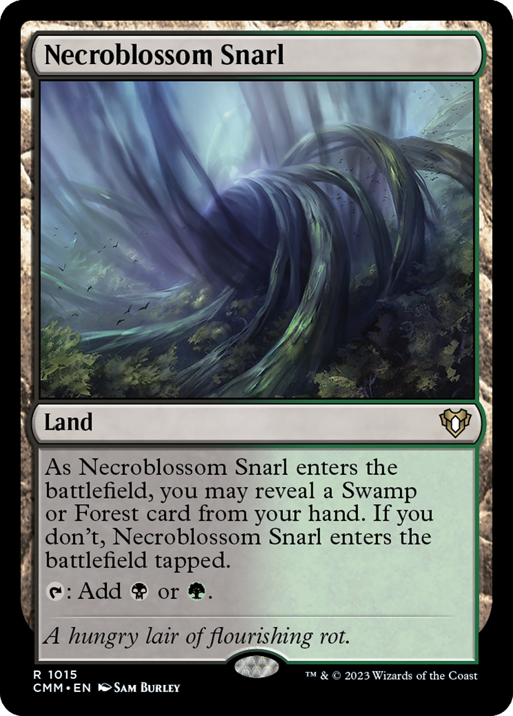 Necroblossom Snarl (CMM-1015) [Commander Masters] MTG Single Wizards of the Coast