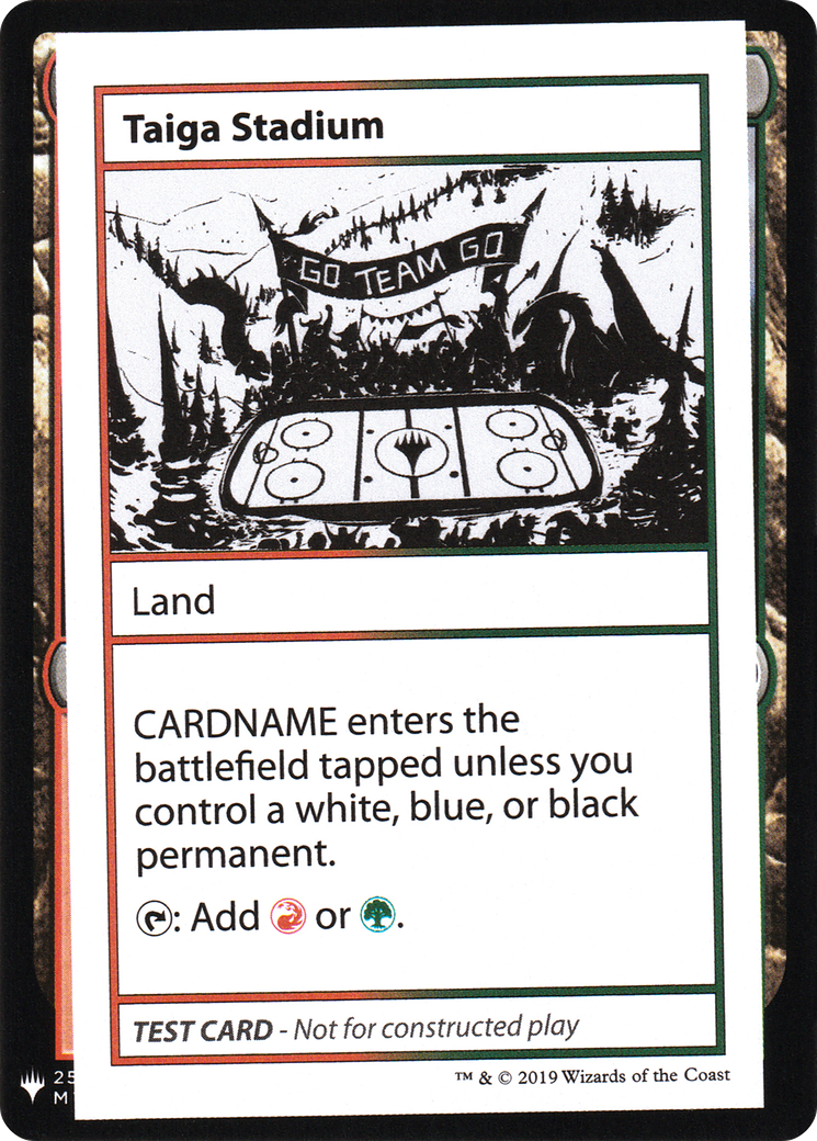 Taiga Stadium (CMB1-) [Mystery Booster] Playtest Cards 2019 MTG Single Wizards of the Coast