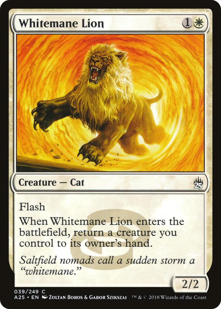 Whitemane Lion [Masters 25] MTG Single Magic: The Gathering