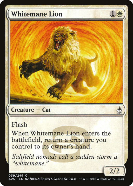 Whitemane Lion (A25-039) [Masters 25] MTG Single Wizards of the Coast