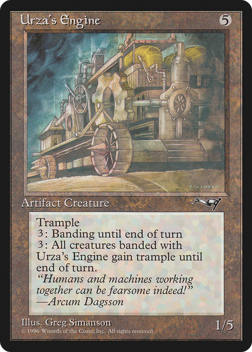 Urza's Engine (ALL-135) [Alliances] MTG Single Wizards of the Coast