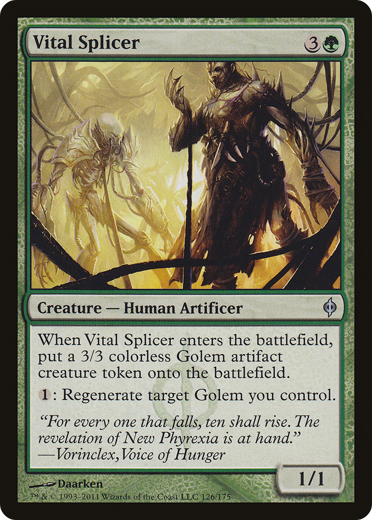 Vital Splicer (NPH-126) [New Phyrexia] Foil MTG Single Wizards of the Coast