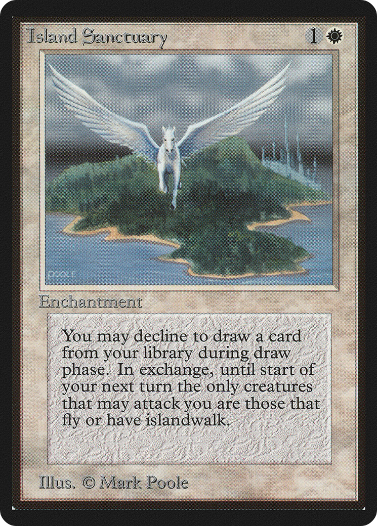 Island Sanctuary (LEB-026) [Oldschool] Limited Edition Beta MTG Single Wizards of the Coast