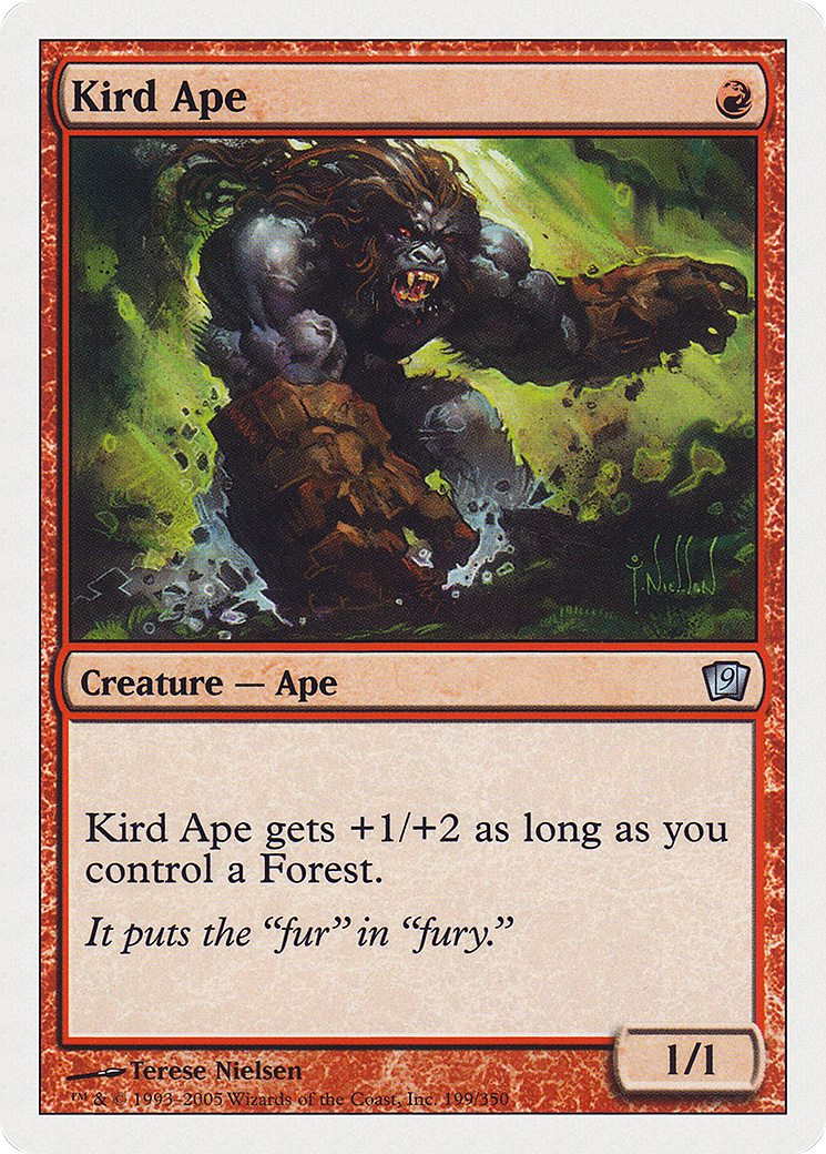 Kird Ape (9ED-199) [9th Edition] Foil MTG Single Wizards of the Coast