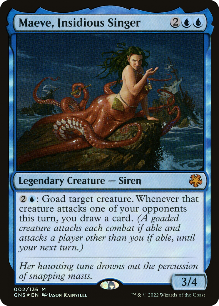 Maeve, Insidious Singer (GN3-002) [Misc] Game Night: Free-for-All Foil MTG Single Wizards of the Coast