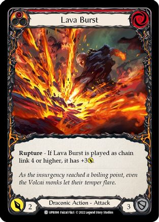 Lava Burst [UPR098] (Uprising)  Rainbow Foil Flesh And Blood Single Flesh And Blood   