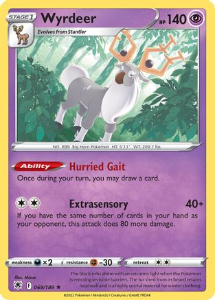 Wyrdeer - 069/189 () [Misc: Deck Exclusives] Pokemon Single Pokémon