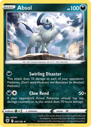 Absol - 097/189 (97) - [Misc: Deck Exclusives] Pokemon Single Pokémon