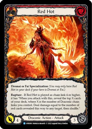 Red Hot [UPR090] (Uprising)  Rainbow Foil Flesh And Blood Single Flesh And Blood   