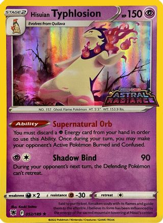 Hisuian Typhlosion - 052/189 (GameStop Exclusive) Holofoil [Misc: Cards & Products] Pokemon Single Pokémon