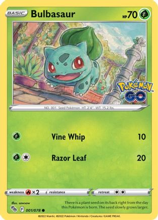 Bulbasaur (1/78) [SWSH: Pokemon GO] Pokemon Single Pokémon