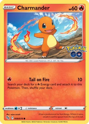 Charmander (8/78) [SWSH: Pokemon GO] Pokemon Single Pokémon