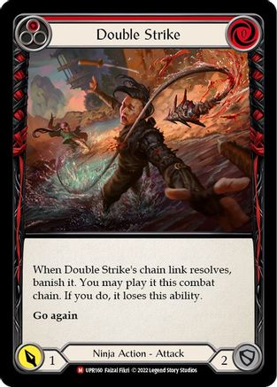 Double Strike [UPR160] (Uprising)  Rainbow Foil Flesh And Blood Single Flesh And Blood   